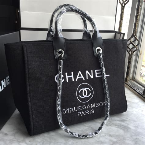 chanel shopping bag canvas|Chanel canvas bag drawstring.